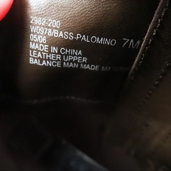 Bass Palomino 7 brown leather suede cowgirl boots - Picture 15 of 16